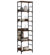Bücherregal Braun Eichen-Optik 50x33x188,5 cm Holzwerkstoff