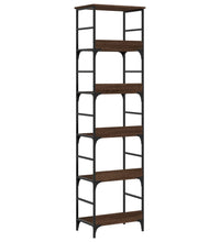 Bücherregal Braun Eichen-Optik 50x33x188,5 cm Holzwerkstoff