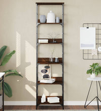Bücherregal Braun Eichen-Optik 50x33x188,5 cm Holzwerkstoff