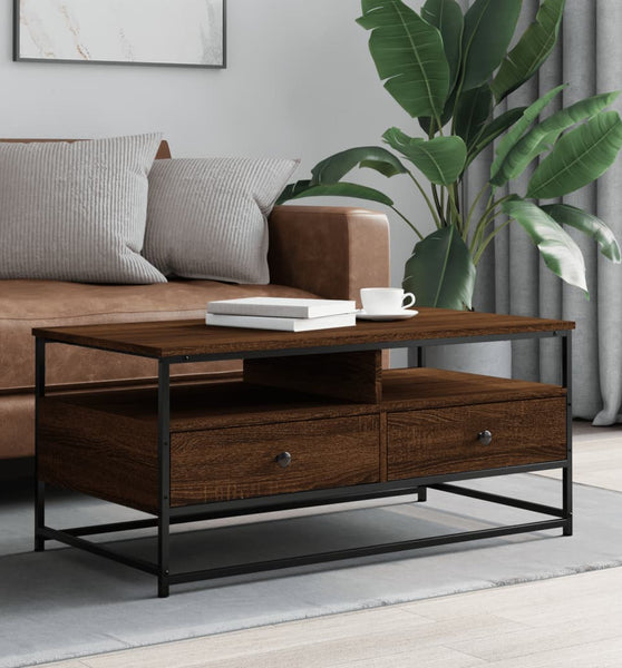 Couchtisch Braun Eichen-Optik 100x51x45 cm Holzwerkstoff