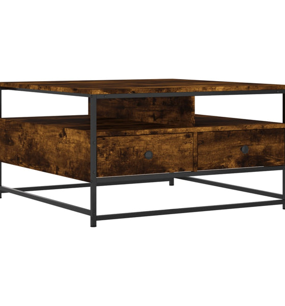 Couchtisch Räuchereiche 80x80x45 cm Holzwerkstoff