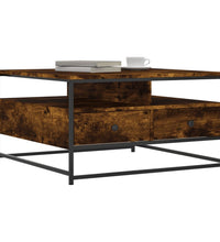 Couchtisch Räuchereiche 80x80x45 cm Holzwerkstoff