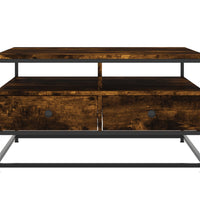 Couchtisch Räuchereiche 80x80x45 cm Holzwerkstoff