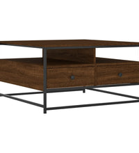 Couchtisch Braun Eichen-Optik 80x80x45 cm Holzwerkstoff