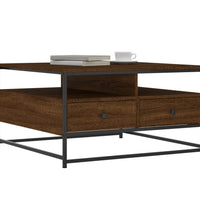 Couchtisch Braun Eichen-Optik 80x80x45 cm Holzwerkstoff