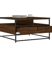 Couchtisch Braun Eichen-Optik 80x80x45 cm Holzwerkstoff