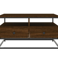 Couchtisch Braun Eichen-Optik 80x80x45 cm Holzwerkstoff