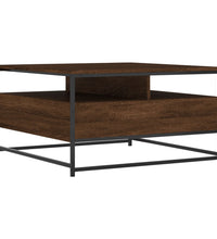 Couchtisch Braun Eichen-Optik 80x80x45 cm Holzwerkstoff