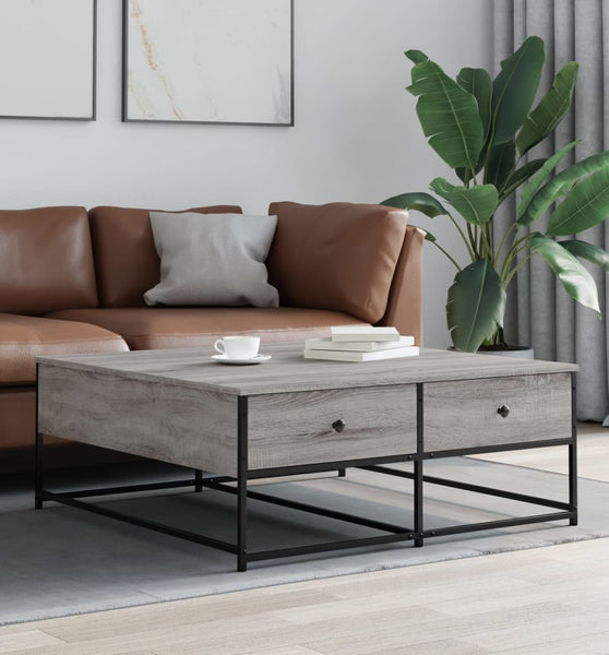 Couchtisch Grau Sonoma 100x99x40 cm Holzwerkstoff