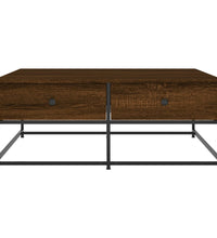 Couchtisch Braun Eichen-Optik 100x99x40 cm Holzwerkstoff
