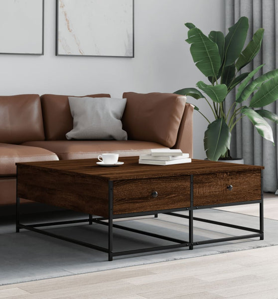 Couchtisch Braun Eichen-Optik 100x99x40 cm Holzwerkstoff