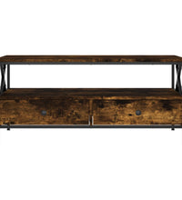 Couchtisch Räuchereiche 100x51x45 cm Holzwerkstoff