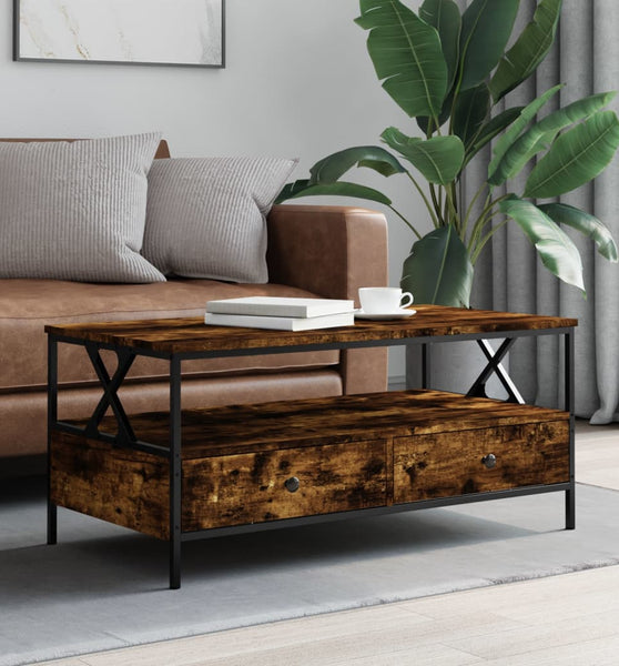 Couchtisch Räuchereiche 100x51x45 cm Holzwerkstoff