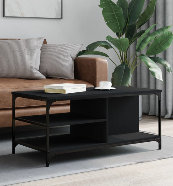 Couchtisch Schwarz 100x50x45 cm Holzwerkstoff