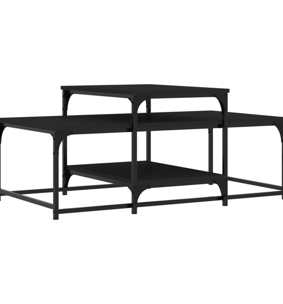 Couchtisch Schwarz 102x60x45 cm Holzwerkstoff
