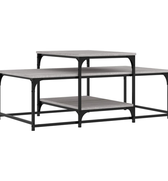 Couchtisch Grau Sonoma 102x60x45 cm Holzwerkstoff