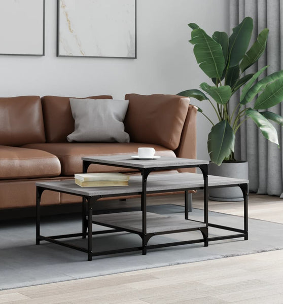 Couchtisch Grau Sonoma 102x60x45 cm Holzwerkstoff