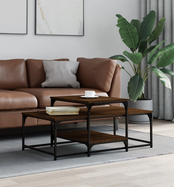 Couchtisch Braun Eichen-Optik 102x60x45 cm Holzwerkstoff