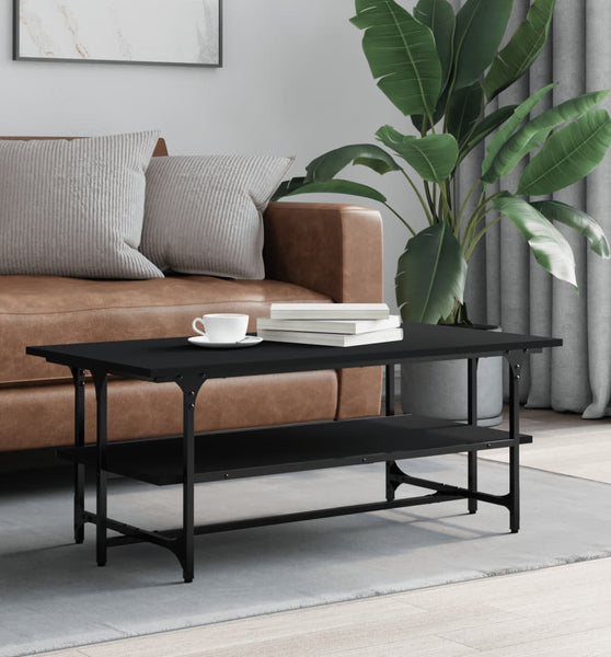 Couchtisch Schwarz 100x50x40 cm Holzwerkstoff