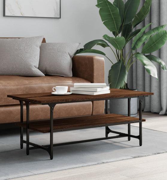 Couchtisch Braun Eichen-Optik 100x50x40 cm Holzwerkstoff