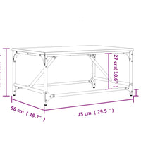Couchtisch Sonoma-Eiche 75x50x35 cm Holzwerkstoff