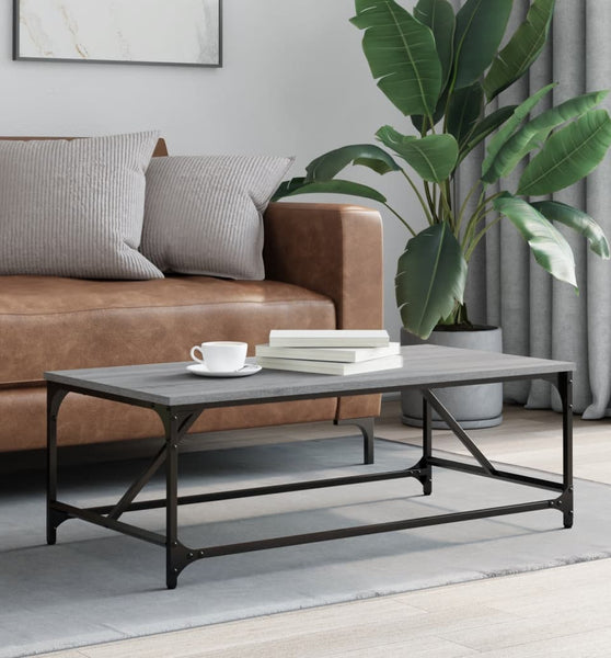 Couchtisch Grau Sonoma 100x50x35 cm Holzwerkstoff