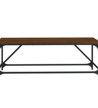 Couchtisch Braun Eichen-Optik 100x50x35 cm Holzwerkstoff