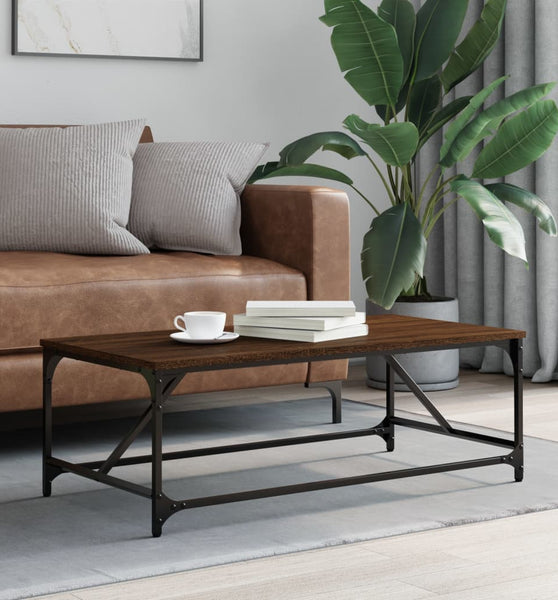 Couchtisch Braun Eichen-Optik 100x50x35 cm Holzwerkstoff