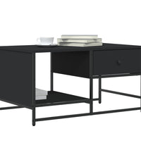 Couchtisch Schwarz 85,5x51x45 cm Holzwerkstoff