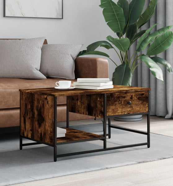 Couchtisch Räuchereiche 85,5x51x45 cm Holzwerkstoff