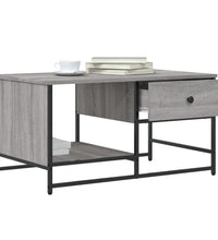 Couchtisch Grau Sonoma 85,5x51x45 cm Holzwerkstoff
