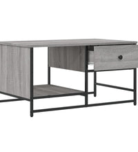 Couchtisch Grau Sonoma 85,5x51x45 cm Holzwerkstoff