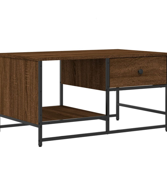 Couchtisch Braun Eichen-Optik 85,5x51x45 cm Holzwerkstoff