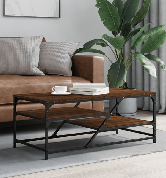 Couchtisch Braun Eichen-Optik 100x49x40 cm Holzwerkstoff