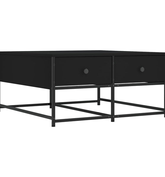 Couchtisch Schwarz 80x80x40 cm Holzwerkstoff