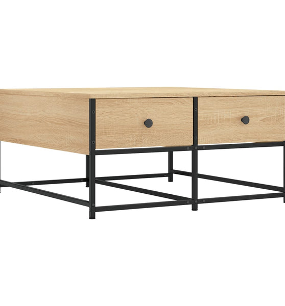 Couchtisch Sonoma-Eiche 80x80x40 cm Holzwerkstoff