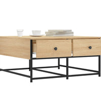 Couchtisch Sonoma-Eiche 80x80x40 cm Holzwerkstoff