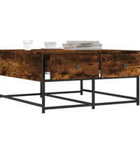 Couchtisch Räuchereiche 80x80x40 cm Holzwerkstoff
