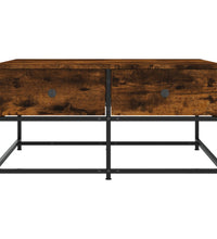 Couchtisch Räuchereiche 80x80x40 cm Holzwerkstoff