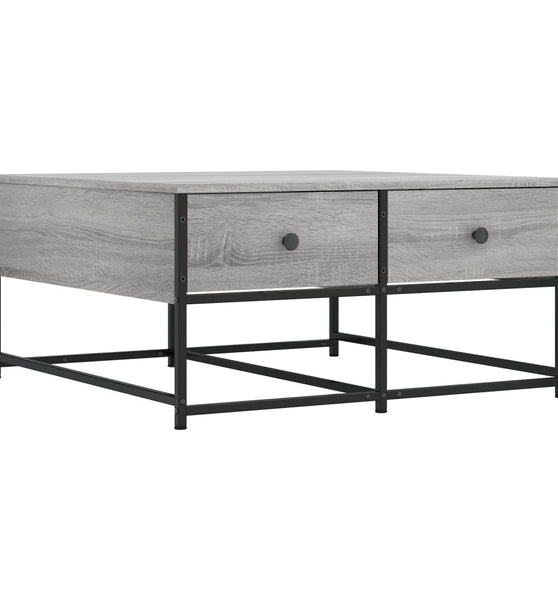 Couchtisch Grau Sonoma 80x80x40 cm Holzwerkstoff