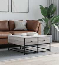 Couchtisch Grau Sonoma 80x80x40 cm Holzwerkstoff