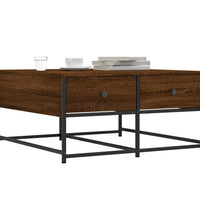Couchtisch Braun Eichen-Optik 80x80x40 cm Holzwerkstoff