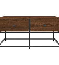 Couchtisch Braun Eichen-Optik 80x80x40 cm Holzwerkstoff
