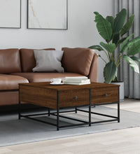Couchtisch Braun Eichen-Optik 80x80x40 cm Holzwerkstoff