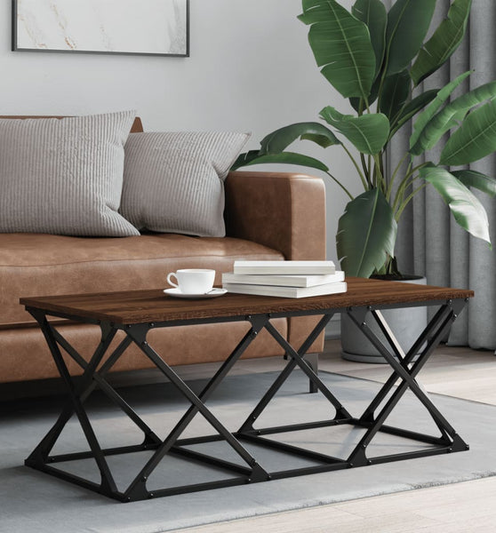 Couchtisch Braun Eichen-Optik 100x49x40 cm Holzwerkstoff