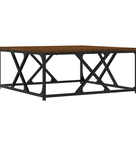 Couchtisch Braun Eichen-Optik 70x70x30 cm Holzwerkstoff