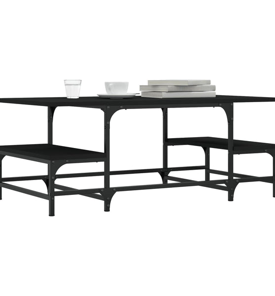 Couchtisch Schwarz 100x50,5x40 cm Holzwerkstoff