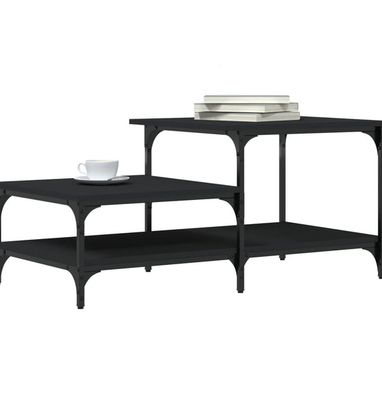 Couchtisch Schwarz 100x50,5x45 cm Holzwerkstoff