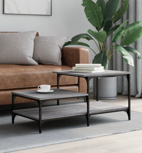 Couchtisch Grau Sonoma 100x50,5x45 cm Holzwerkstoff