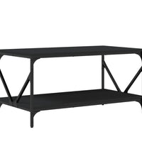 Couchtisch Schwarz 90x50x45 cm Holzwerkstoff